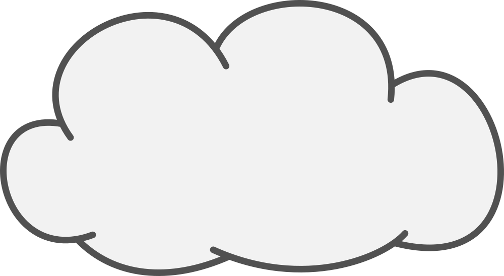 OnlineLabels Clip Art - Cumulus Cloud